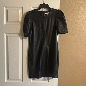 BB Dakota Vegan Leather Puff Dress